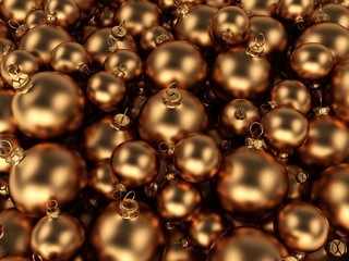 Gold Christmas ball