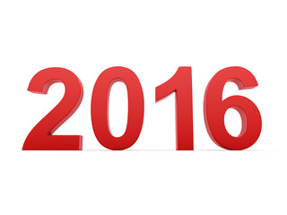  2016 New Year digits