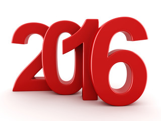  2016 New Year digits