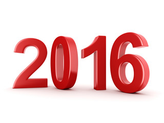  2016 New Year digits