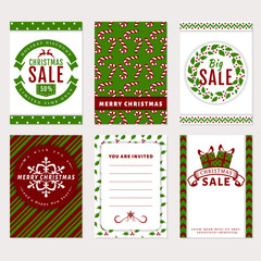 Christmas banners - discount, greeting and invitation cards.