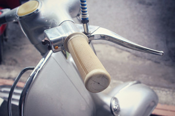 Vintage motorcycle handlebar