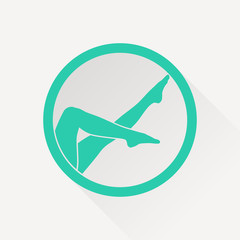woman legs vector icon