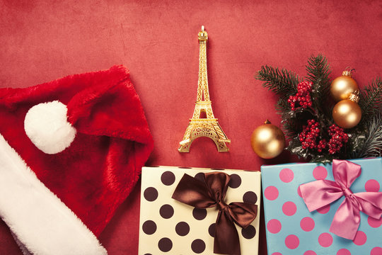 Eiffel tower toy and christmas gifts