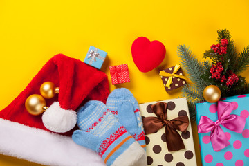 heart shape and christmas gifts