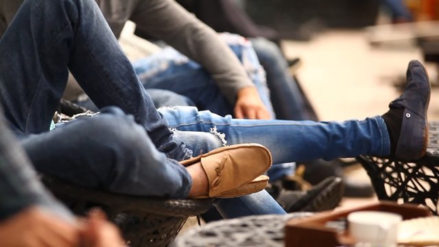 Male Model legs with jeans