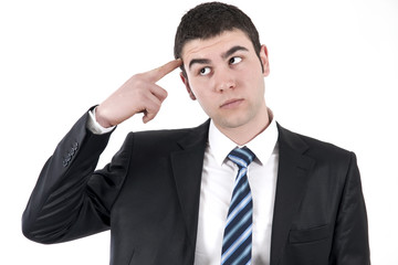 Thinking Businessman