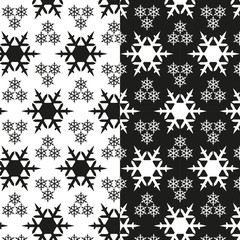 Snowflake pattern black and white