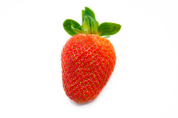 Strawberry on white background