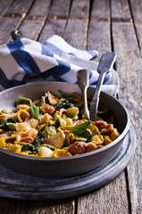 Orecchiette Pasta with garlic and sage