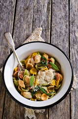 Orecchiette Pasta with garlic and sage