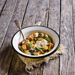 Orecchiette Pasta with garlic and sage