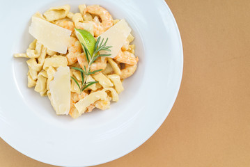 pasta with shrimps