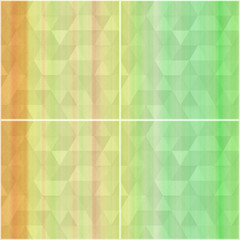 Abstract colorful green and yellow geometric background