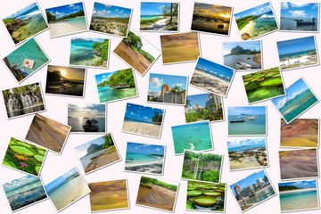 Fototapeta na wymiar Mauritius pictures collage