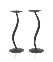 Black candlestick isolated