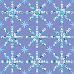 Vector seamless winter Christmas and New Year background