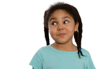 Charismatic little African American girl