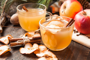 apple cider with cinnamon