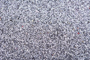 Shiny silver glitter texture for background