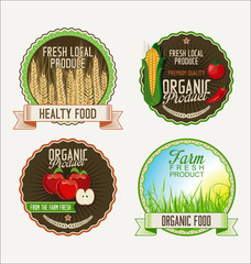 Set of Fresh Organic Labels © totallyout
