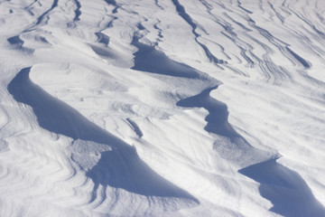 Snow waves background