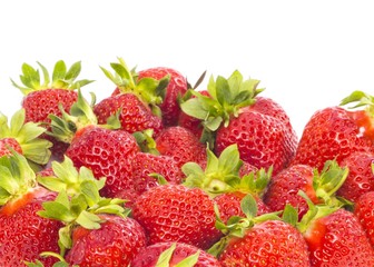 Fototapeta na wymiar fresh whole strawberries