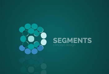 Vector outline minimal abstract geometric logo