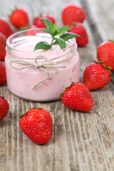Strawberry yogurt
