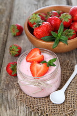 Strawberry yogurt