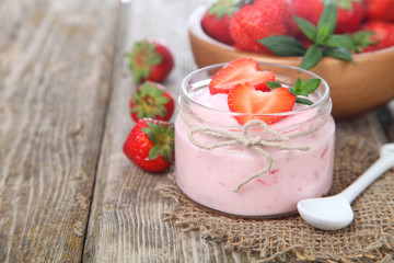 Strawberry yogurt