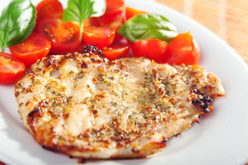 Grilled chicken breasts