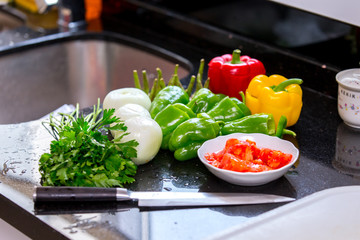 Paprika in der Küche