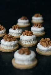Christmas cookies with nuts