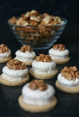 Christmas cookies with nuts