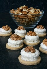 Christmas cookies with nuts