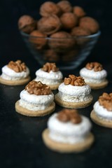 Christmas cookies with nuts