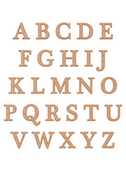 Alphabet letters 3D