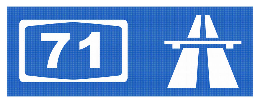 A 71-Symbol mit Reflektierung