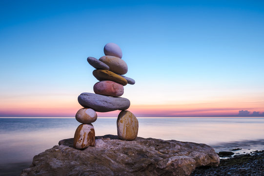 Figurine of Inukshuk of pebbles