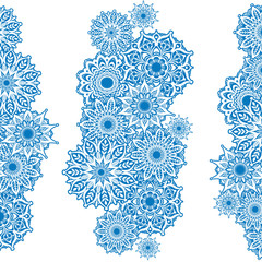 Border of white round ornaments