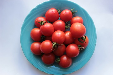 Cherry tomatoes and background