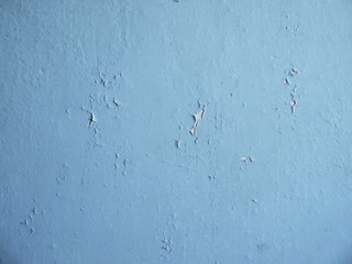old crack paint  in the walls blue