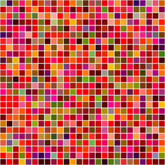 Red colored mosaic square pattern background