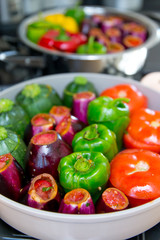 Gefüllte Gemüsemischung