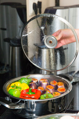 Gefüllte Gemüsemischung