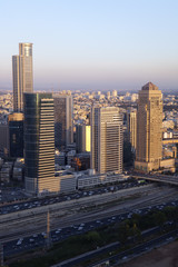 Fototapeta na wymiar Tel Aviv Cityscape At Sunset