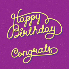 Happy Birthday Congrats