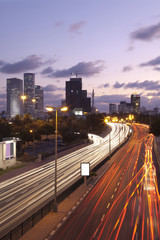 Fototapeta premium Tel Aviv Cityscape At Sunset