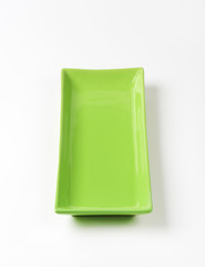 Rectangle green ceramic platter